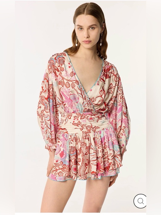 Poupette St. Barth Dresses & Skirts - NWT Poupette St. Barth Pink, Turquoise & Red Floral Mini Dress
